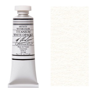 M. Graham Artists' Watercolor 15ml Titanium White Opaque