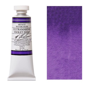M. Graham Artists' Watercolor 15ml Ultramarine Violet Deep