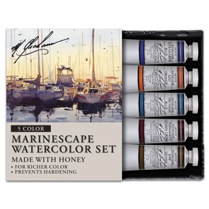 M. Graham Artists' Watercolor 5 x 15ml Set Marinescape