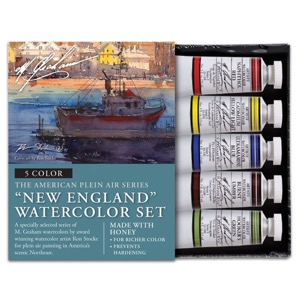 M. Graham Artists' Watercolor 5 x 15ml Set New England