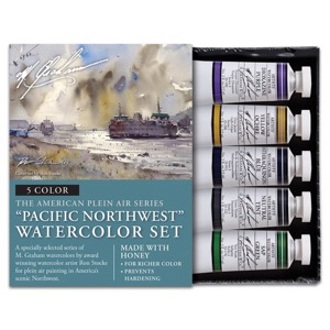 M. Graham Artists' Watercolor 5 x 15ml Set Pacific Northwest