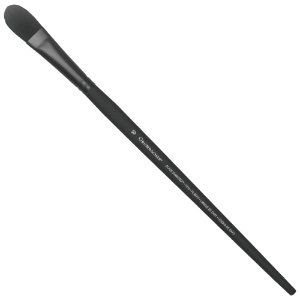 Grumbacher Black Diamond Black Bristle Brush Series 1274 Filbert #10