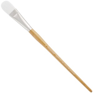 Grumbacher BRISTLETTE White Synthetic Bristle Brush Series 4720 Filbert #14