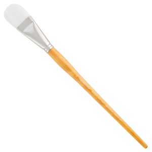 Grumbacher BRISTLETTE White Synthetic Bristle Brush Series 4720 Filbert #16