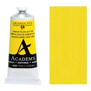 Grumbacher Academy Acrylic 90ml Cadmium Yellow Light Hue