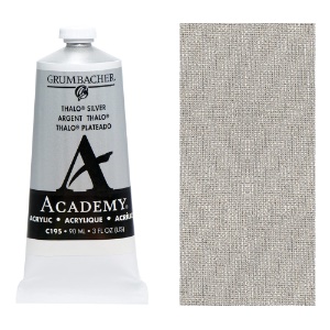 Grumbacher Academy Acrylic 90ml Thalo Silver