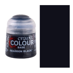 Citadel Colour Water-Based Model Paint 12ml Base Abaddon Black