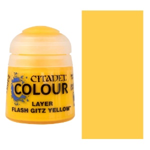 Citadel Colour Water-Based Model Paint 12ml Layer Flash Gitz Yellow