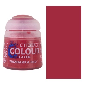 Citadel Colour Water-Based Model Paint 12ml Layer Wazdakka Red