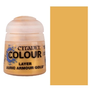Citadel Colour Water-Based Model Paint 12ml Layer Auric Armour Gold