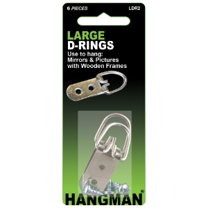 HANGMAN LARGE D-RINGS 2pk