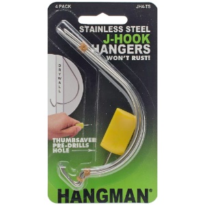 STAINLESS STEEL J-HOOK W/THUMBSA