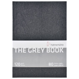 Hahnemuhle A5 The Grey Book Sketchbook 40 Sheets 8"x6" Light Grey