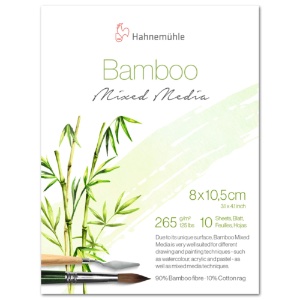 Hahnemuehle Bamboo Mixed Media Mini 3.15" x 4.13" 10 Sheets