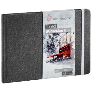 Hahnemuhle Toned Watercolor Book A5 Grey