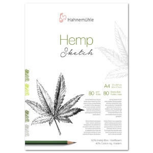 Hahnemuehle Hemp Sketch A4 Pad 8.3"x11.7" Natural White