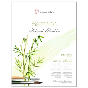 Hahnemuehle Bamboo Mixed Media Block 9.45" x 12.6" 25 Sheets