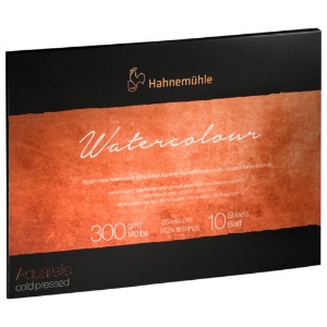 Hahnemuhle 100% Cotton Watercolor Paper Block 140lb 10 Sheets 14.17"x18.9"