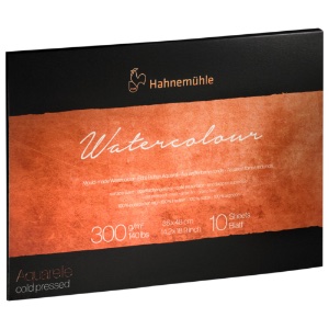 Hahnemuehle 100% Cotton Watercolour Block 140lb 14.17"x18.9" Cold Press