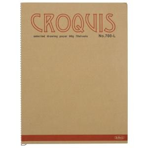 Holbein Croquis Drawing Paper Book 70 Sheets 10.5"x14.25" Natural