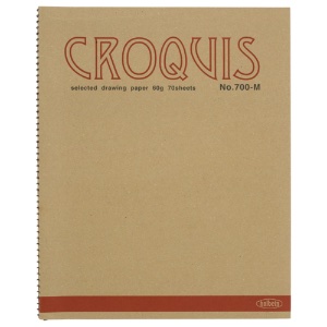 Holbein Croquis Drawing Paper Book 70 Sheets 9.5"x12" Natural
