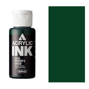 Holbein Acrylic Ink 30ml Hooker's Green