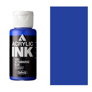 Holbein Acrylic Ink 30ml Ultramarine Blue