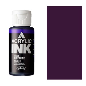 Holbein Acrylic Ink 30ml Dioxazine Violet