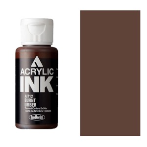 Holbein Acrylic Ink 30ml Burnt Umber