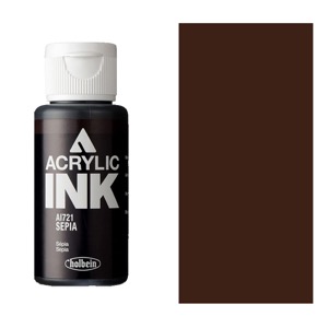 Holbein Acrylic Ink 30ml Sepia