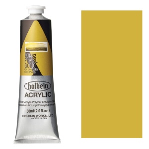 Holbein Acrylic Colors Heavy Body 60ml Pearl Gold