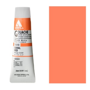 Holbein Acrylic Gouache 20ml Coral Red
