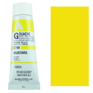 Holbein Acrylic Gouache 40ml Mustard