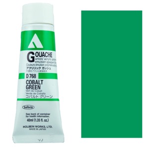 Holbein Acrylic Gouache 40ml Cobalt Green