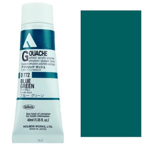 Holbein Acrylic Gouache 40ml Blue Green