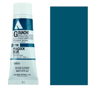 Holbein Acrylic Gouache 40ml Peacock Blue