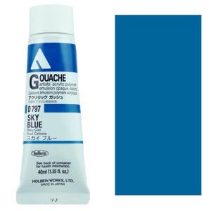 Holbein Acrylic Gouache 40ml Sky Blue