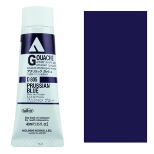 Holbein Acrylic Gouache 40ml Prussian Blue