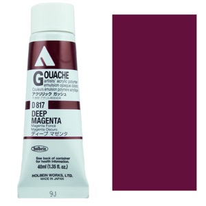 Holbein Acrylic Gouache 40ml Deep Magenta