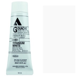 Holbein Acrylic Gouache 40ml Titanium White