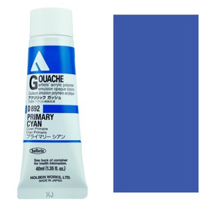 Holbein Acrylic Gouache 40ml Primary Cyan