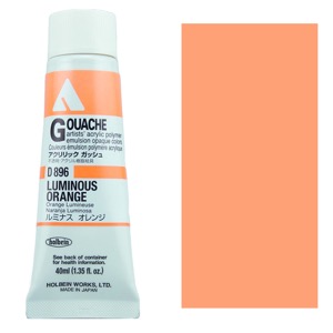 Holbein Acrylic Gouache 40ml Luminous Orange