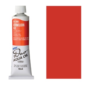 Holbein DUO Aqua Water Soluble Oil Paint 40ml Vermilion Hue
