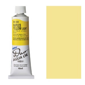 Holbein DUO Aqua Water Soluble Oil Paint 40ml Naples Yellow Light