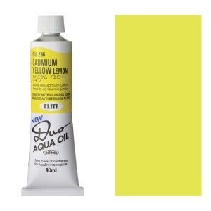 Holbein DUO Aqua Water Soluble Oil Paint 40ml Cadmium Yellow Lemon