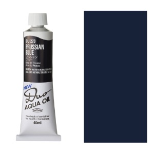 Holbein DUO Aqua Water Soluble Oil Paint 40ml Prussian Blue