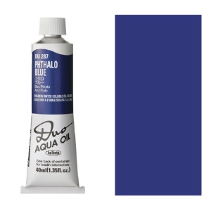 Holbein DUO Aqua Water Soluble Oil Paint 40ml Phthalo Blue