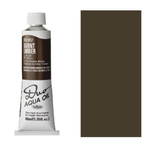 Holbein DUO Aqua Water Soluble Oil Paint 40ml Burnt Umber