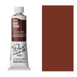 Holbein DUO Aqua Water Soluble Oil Paint 40ml Burnt Sienna