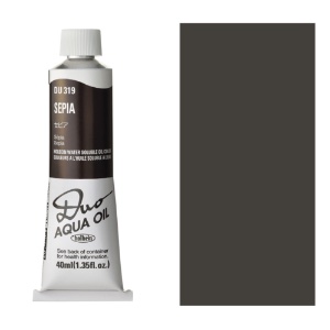 Holbein DUO Aqua Water Soluble Oil Paint 40ml Sepia